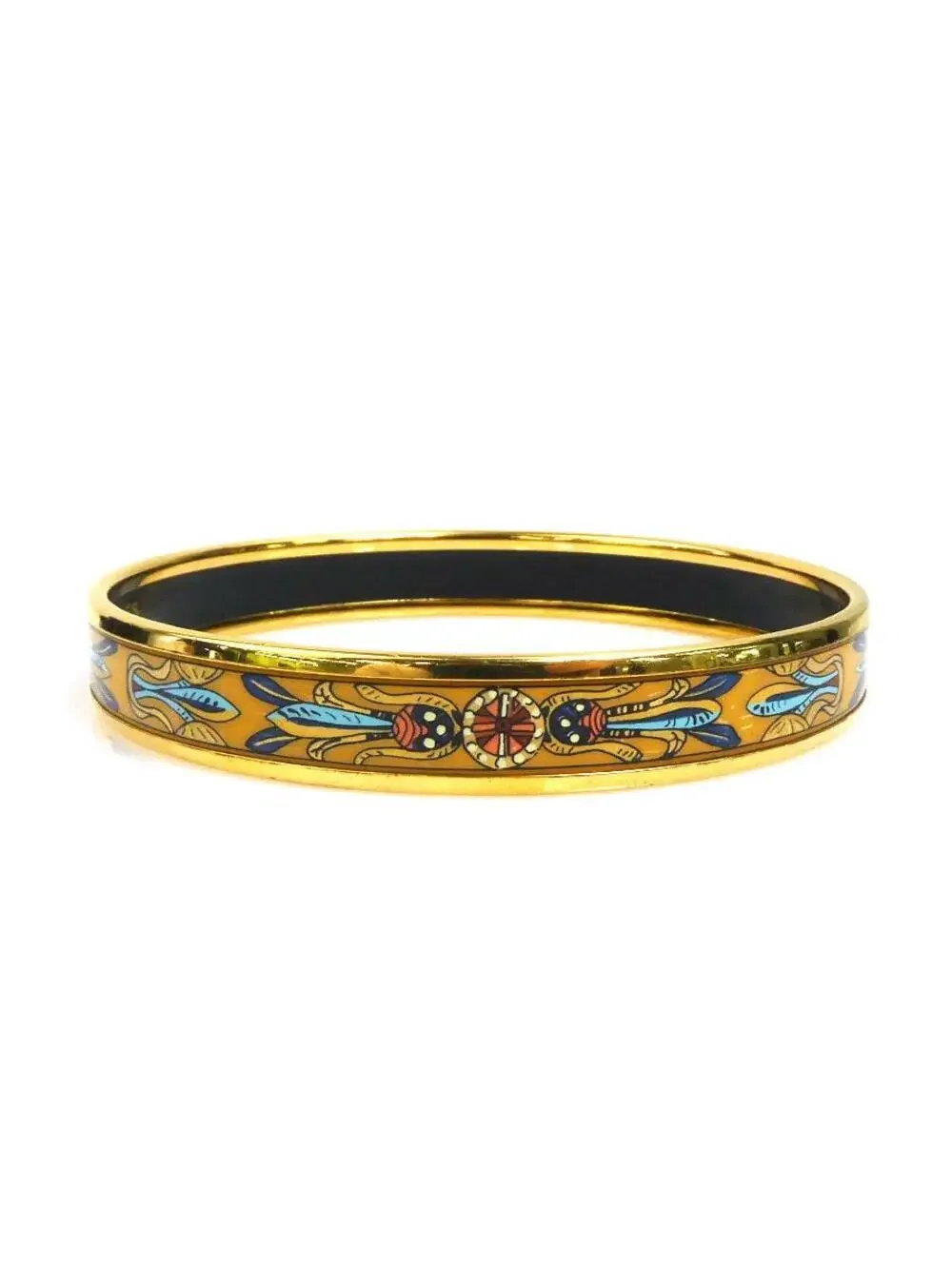 Auth Hermes Cloisonne Bangle Bracelet #307820H24B